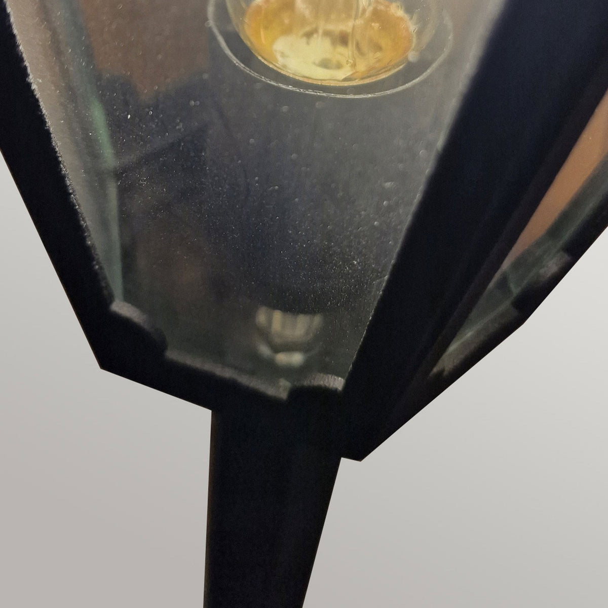 Parish 1 Light Pillar Lantern in Black