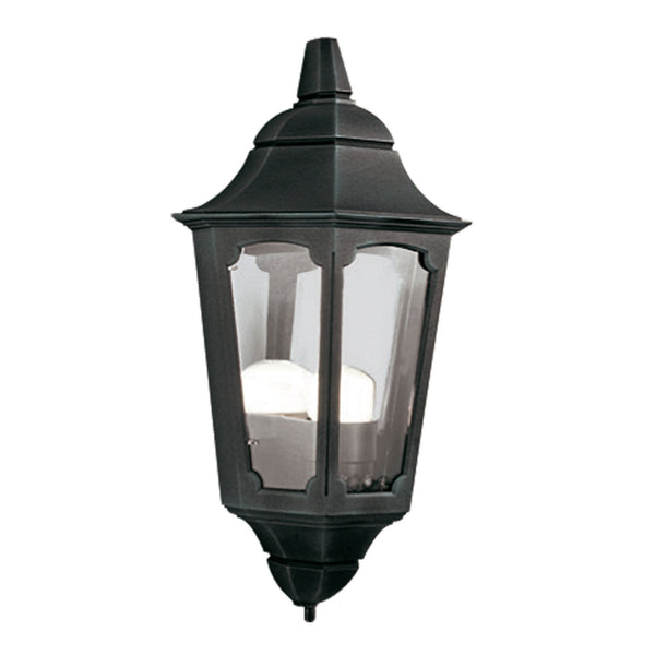 Parish 1 Light Half Lantern in Black