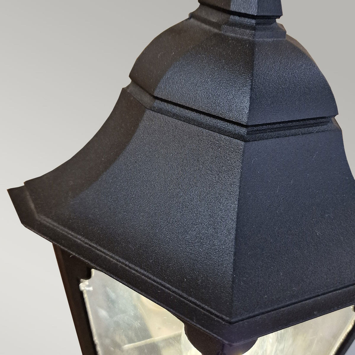 Parish 1 Light Half Lantern in Black