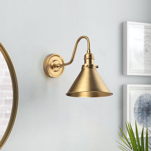 Provence Wall Light in Aged Brass