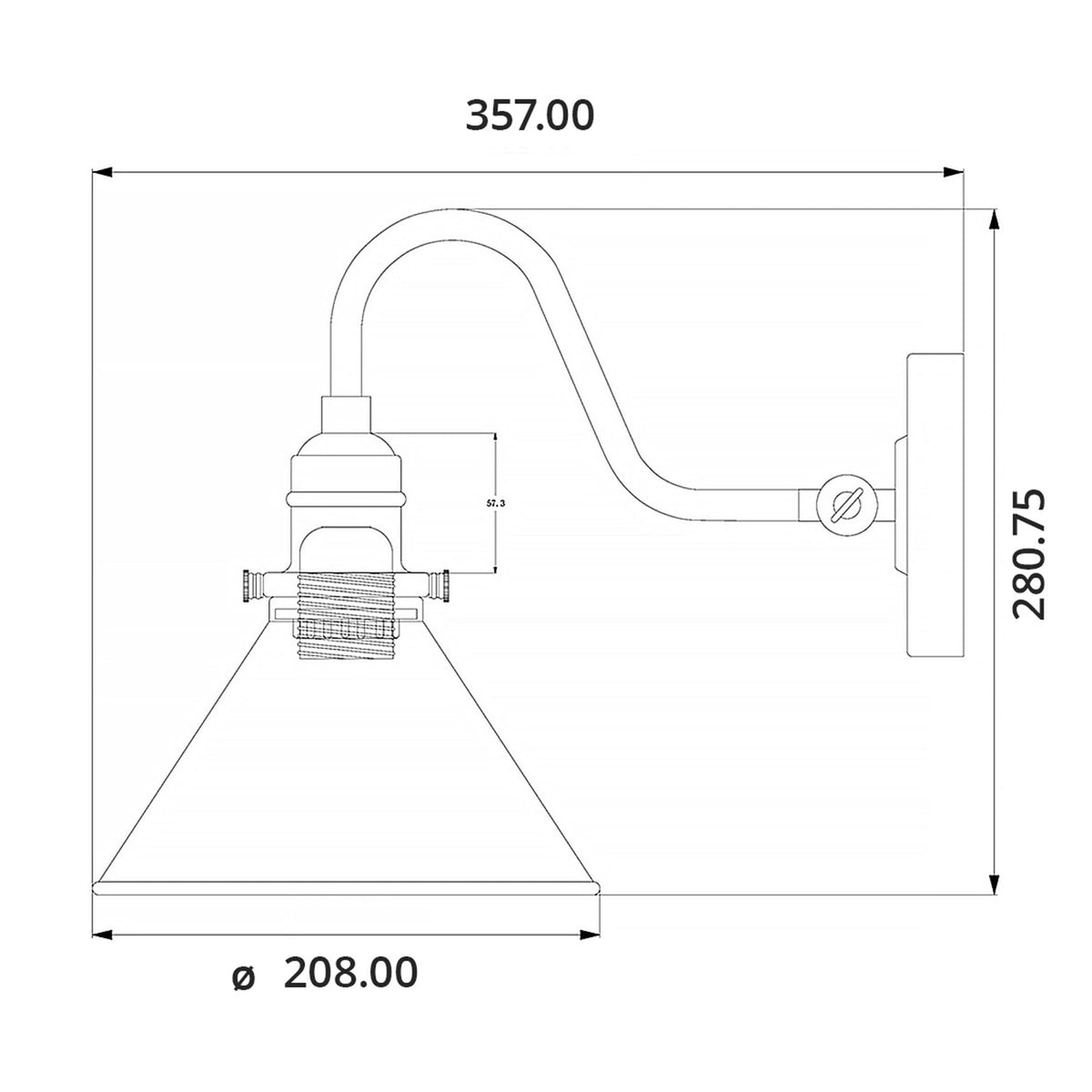 Provence Wall Light in Polished Nickel