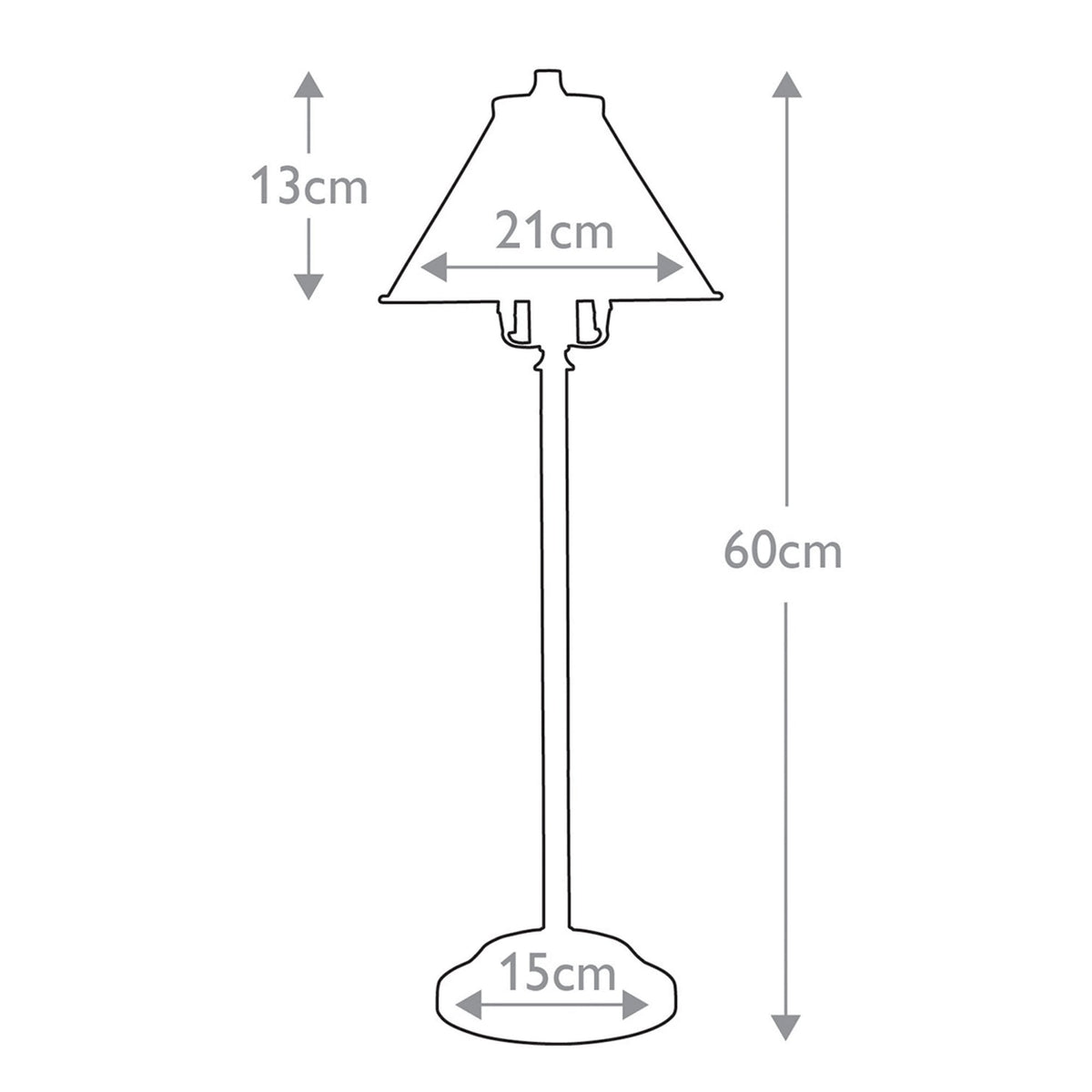 Provence Stick Lamp in Aged Brass