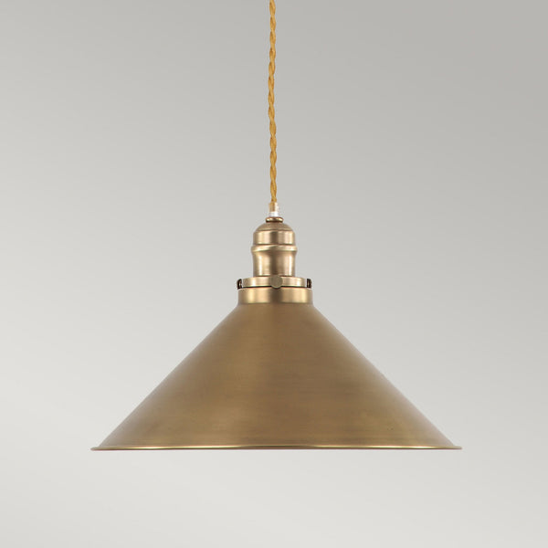 Provence Pendant Light in Aged Brass