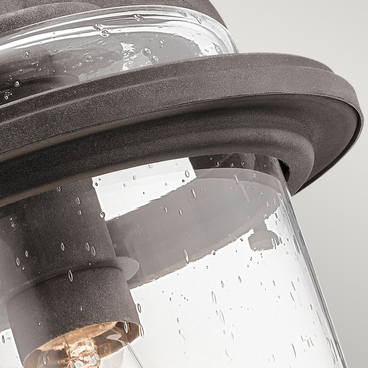 Andover IP44 Exterior Large Wall Light in Weathered Zinc Finish