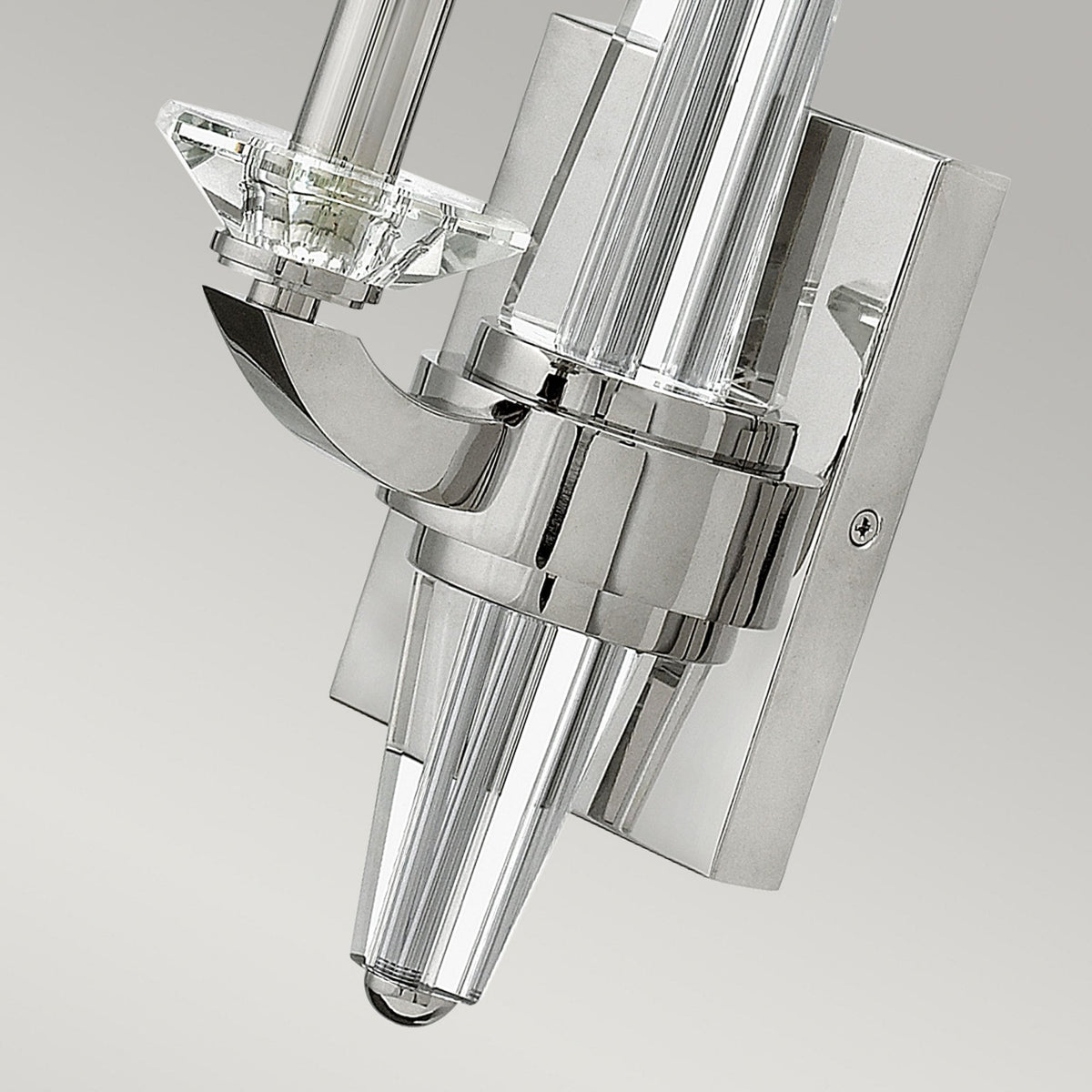 Ascher Single Arm Wall Light in Polished Nickel