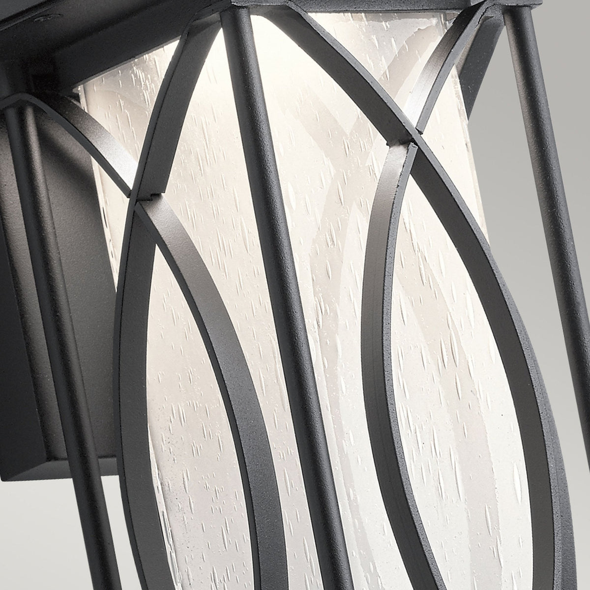 Ashbern IP44 Exterior Small Wall Light in Textured Black