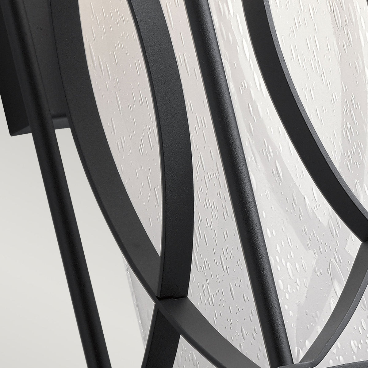 Ashbern IP44 Exterior Medium Wall Light in Textured Black