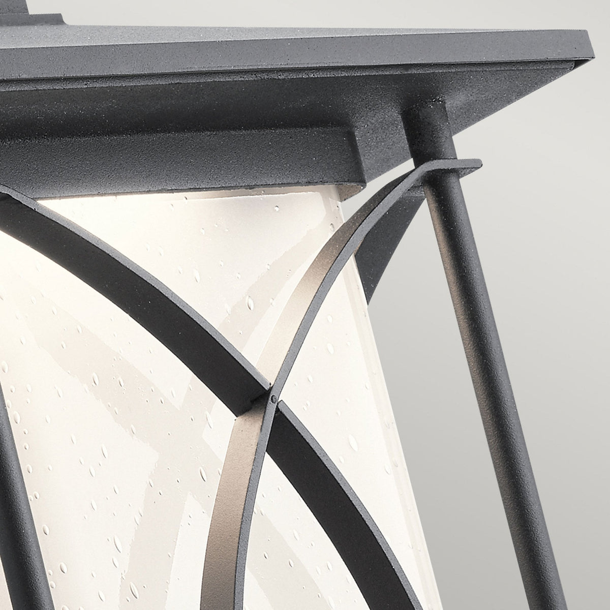 Ashbern IP44 Exterior Large Wall Light in Textured Black