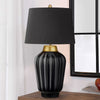 Bexley Table Lamp in Satin Black with Brushed Brass Metalwork