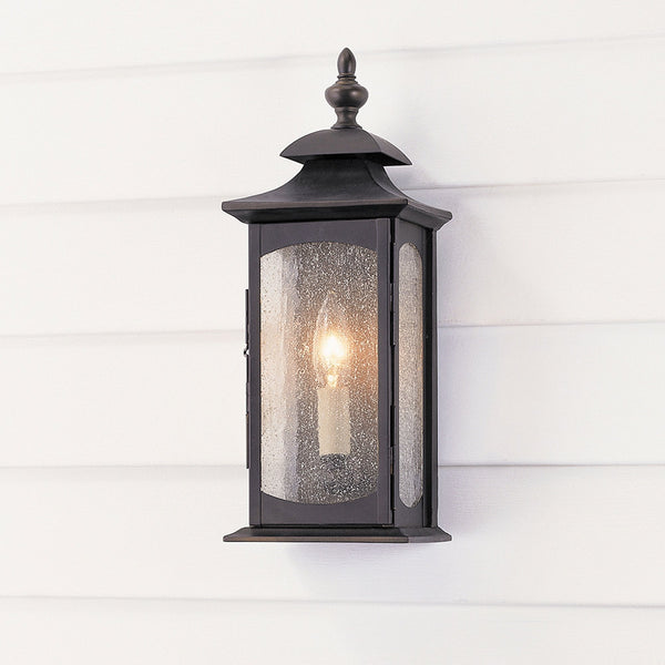 Market Square IP44 Exterior Small Wall Light in Oil Rubbed Bronze Finish