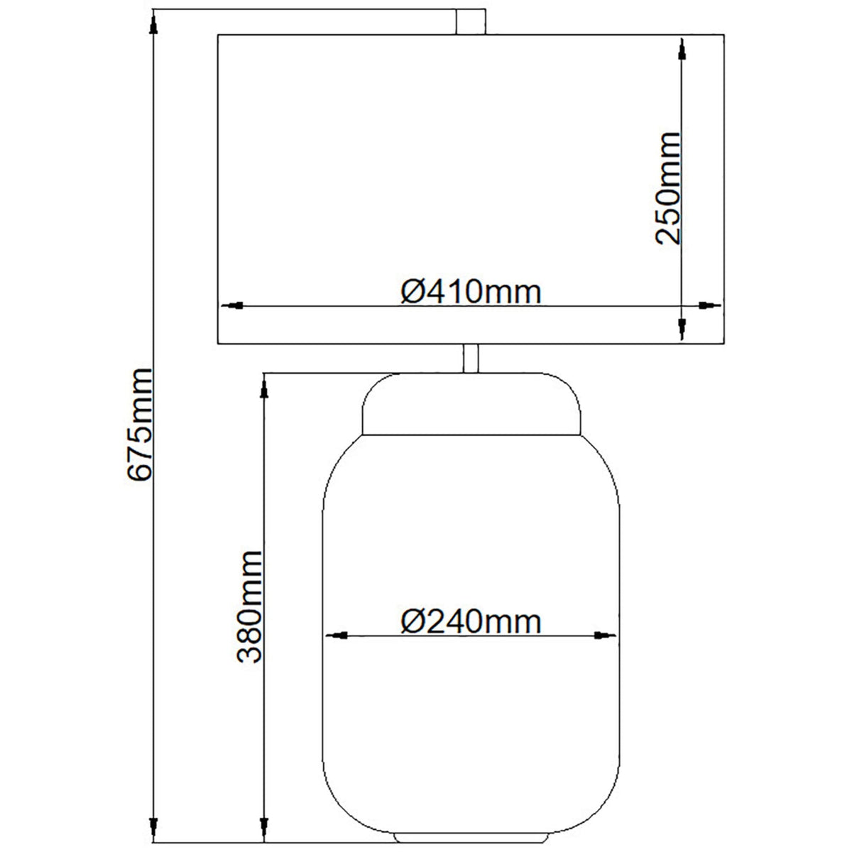 Sola Large Dual Lit Hand Blown Glass Table Lamp with Titanium Silver Shade