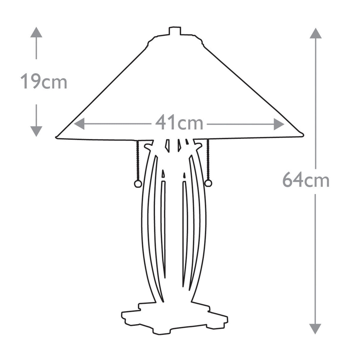 Tiffany Asheville Table Lamp in Valiant Bronze