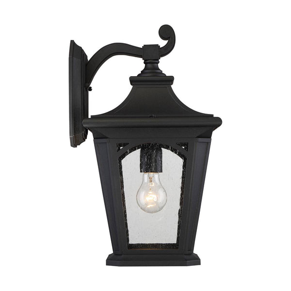 Bedford 1 Light Large Wall Lantern in Mystic Black