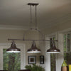 Emery Triple Light Island Light in Palladian Bronze