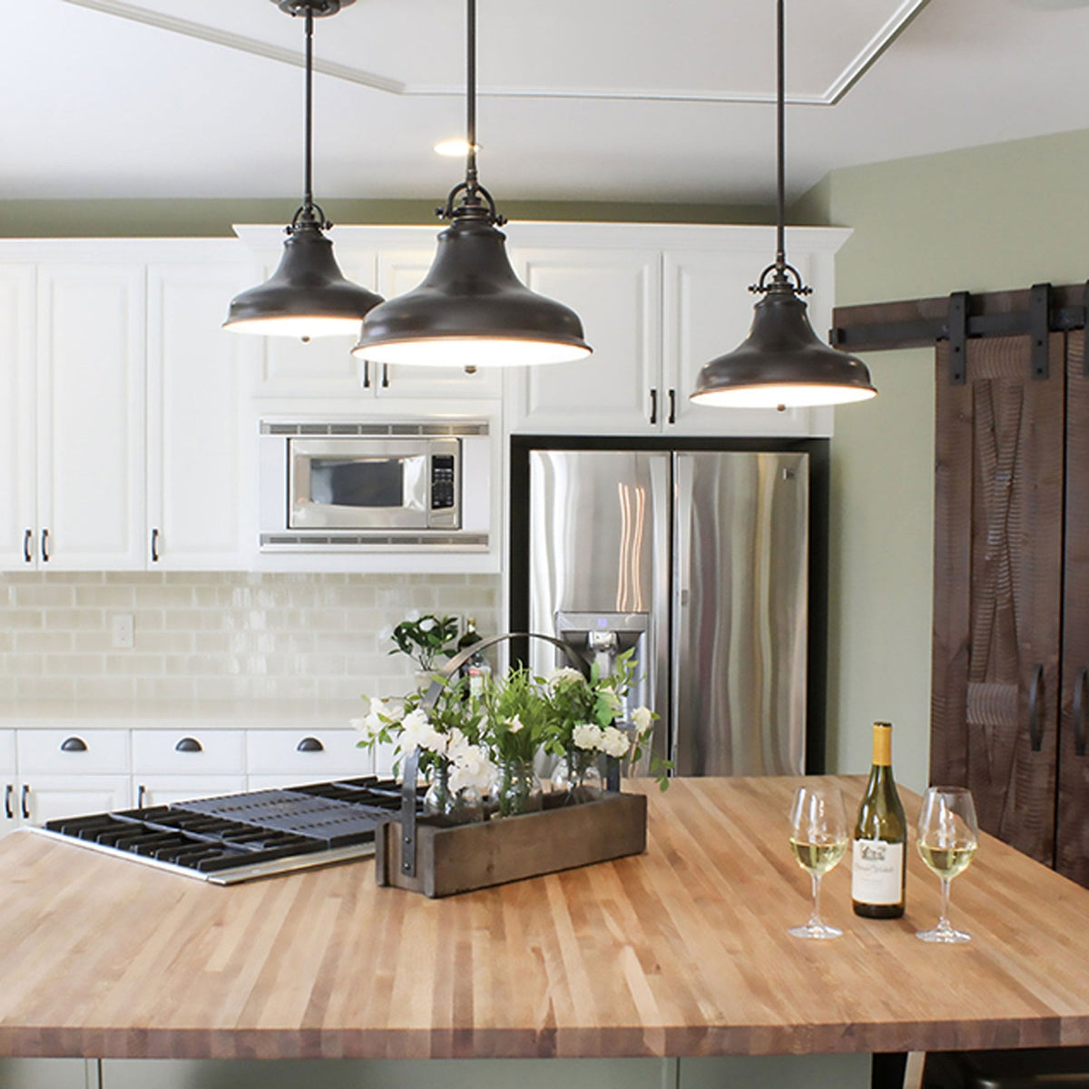 Emery Medium Pendant in Palladian Bronze