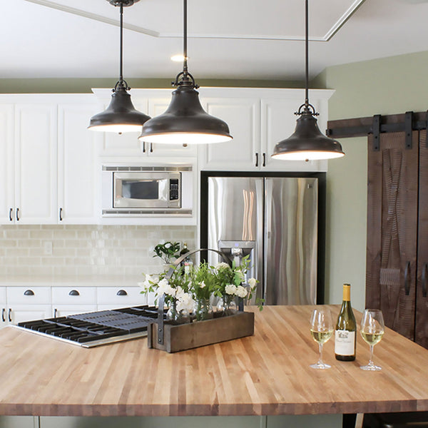 Emery Medium Pendant in Palladian Bronze