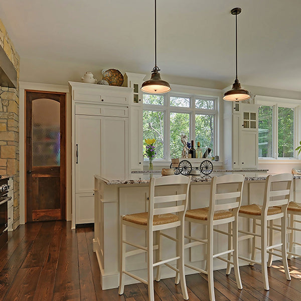 Emery Pendant Light in Weathered Brass