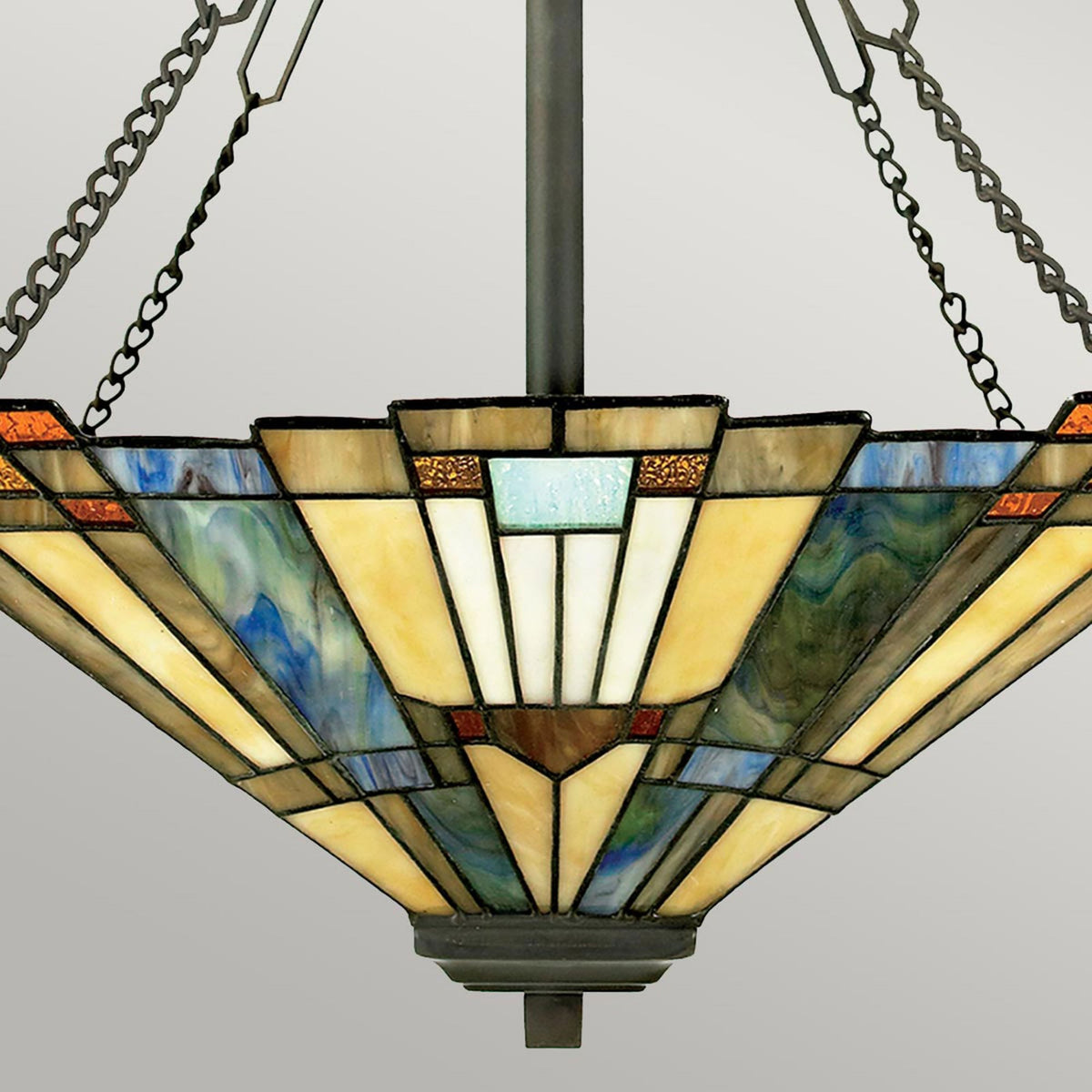 Tiffany Inglenook Ceiling Pendant Up Light