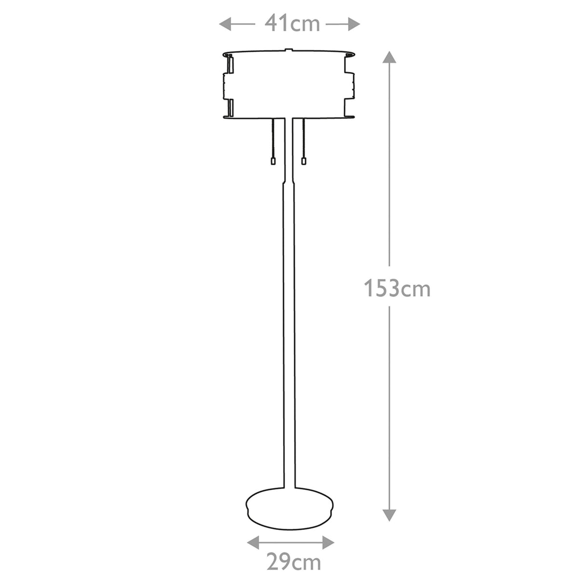 Laguna 2 Light Floor Lamp in Renaissance Copper