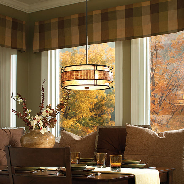 Laguna Large Pendant Light in Renaissance Copper