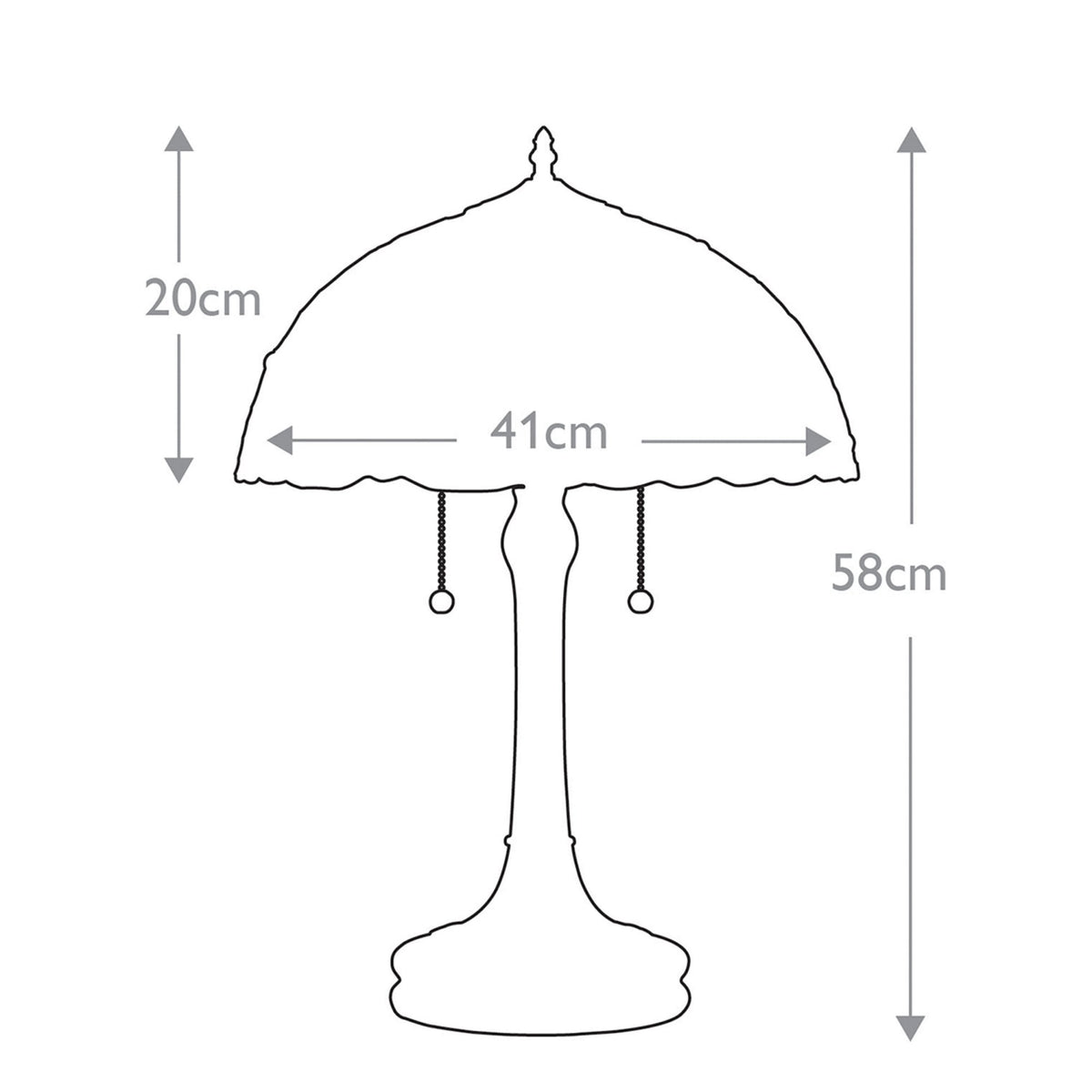 Tiffany Larissa Table Lamp in Vintage Bronze