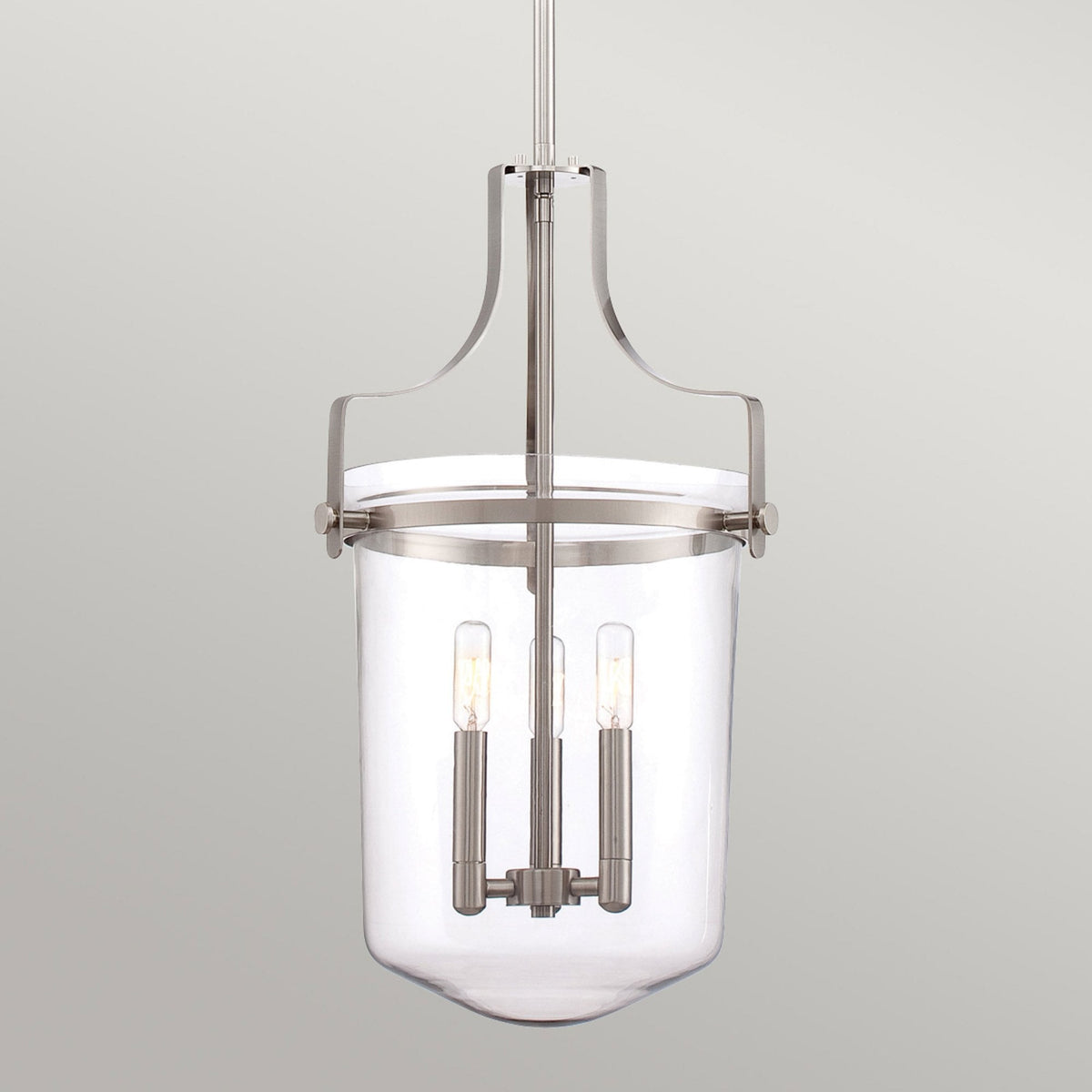 Penn Station Medium Pendant Light in Brushed Nickel