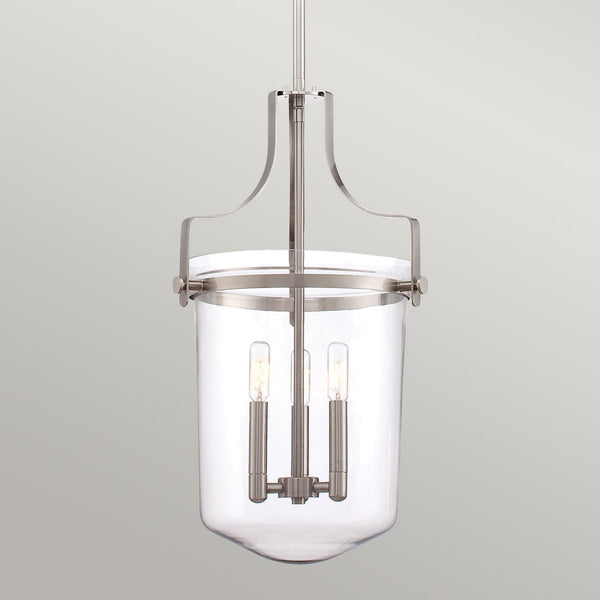 Penn Station Medium Pendant Light in Brushed Nickel