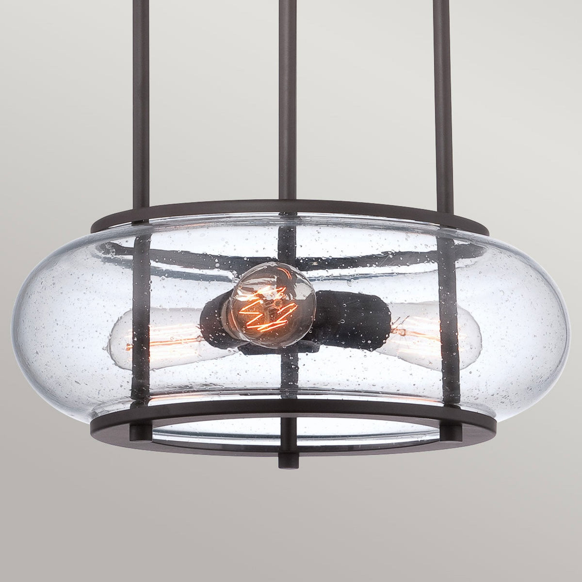 Trilogy Three Light Pendant in Old Bronze