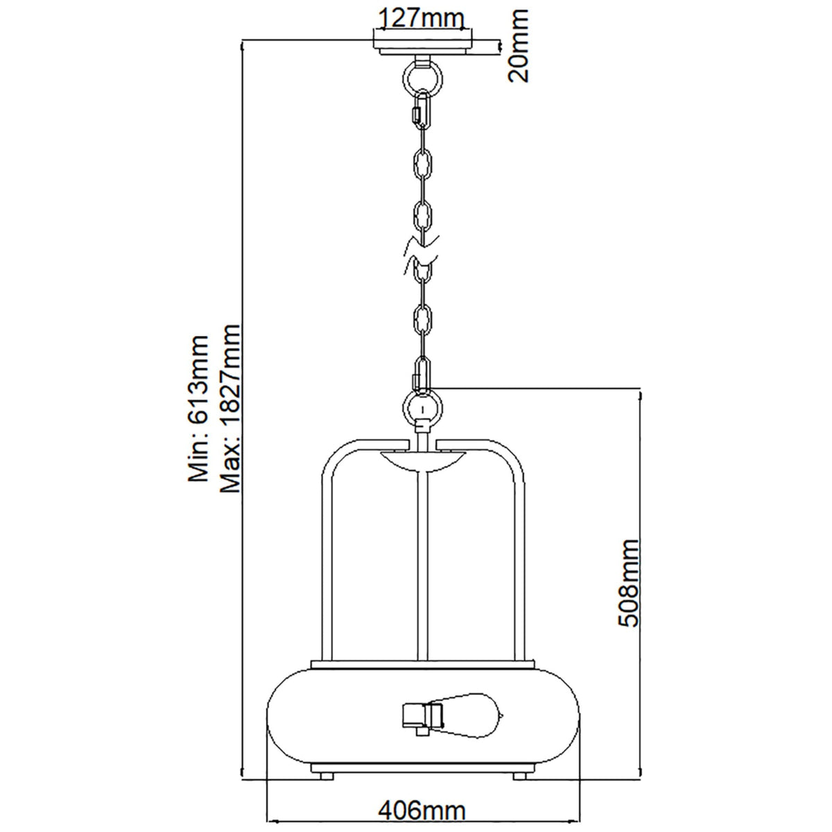 Trilogy Three Light Pendant in Old Bronze