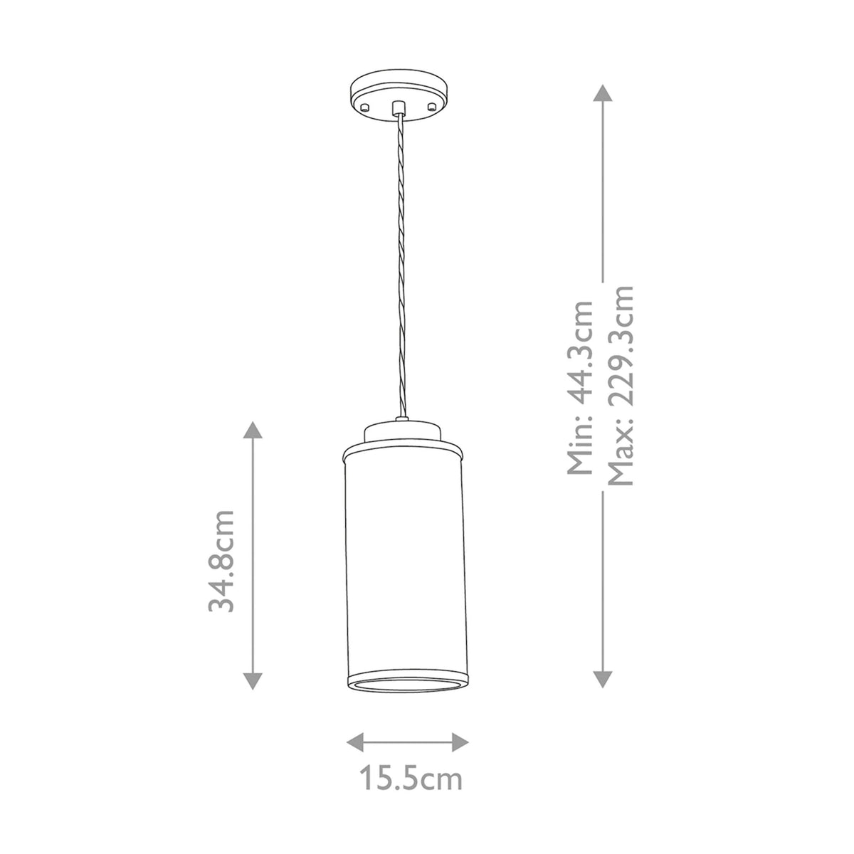 Reno Single Pendant in Polished Nickel with Smoke Tint Glass