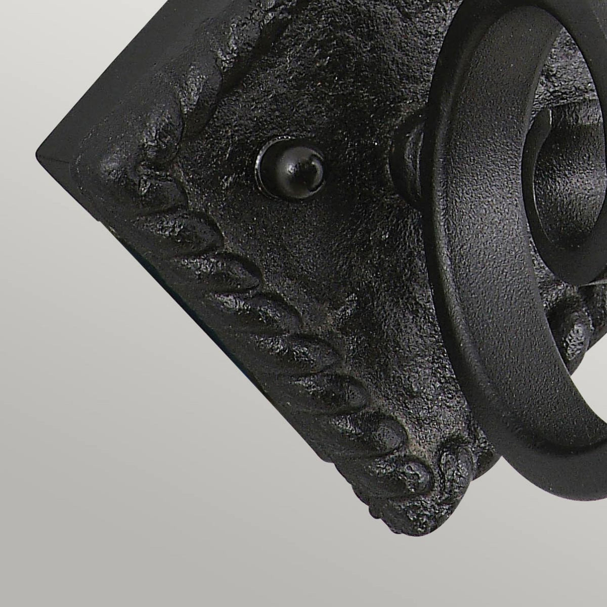 Rectory Scroll Single Wall Light in Wrought Iron