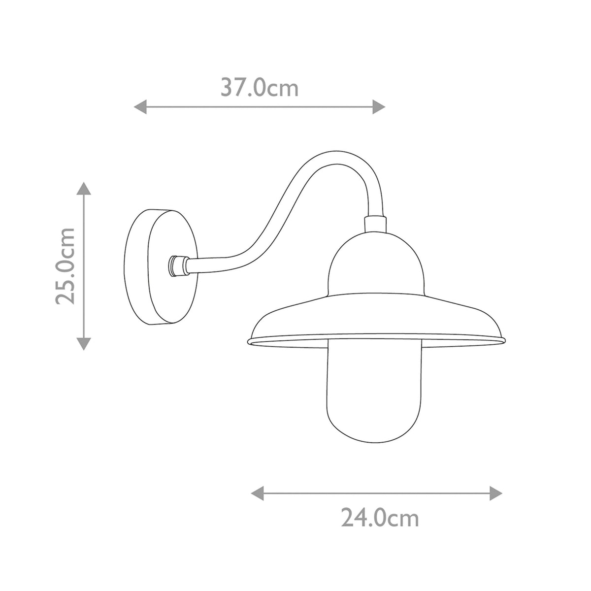 Somerton Solid Brass Outdoor Wall Light in Aged Brass