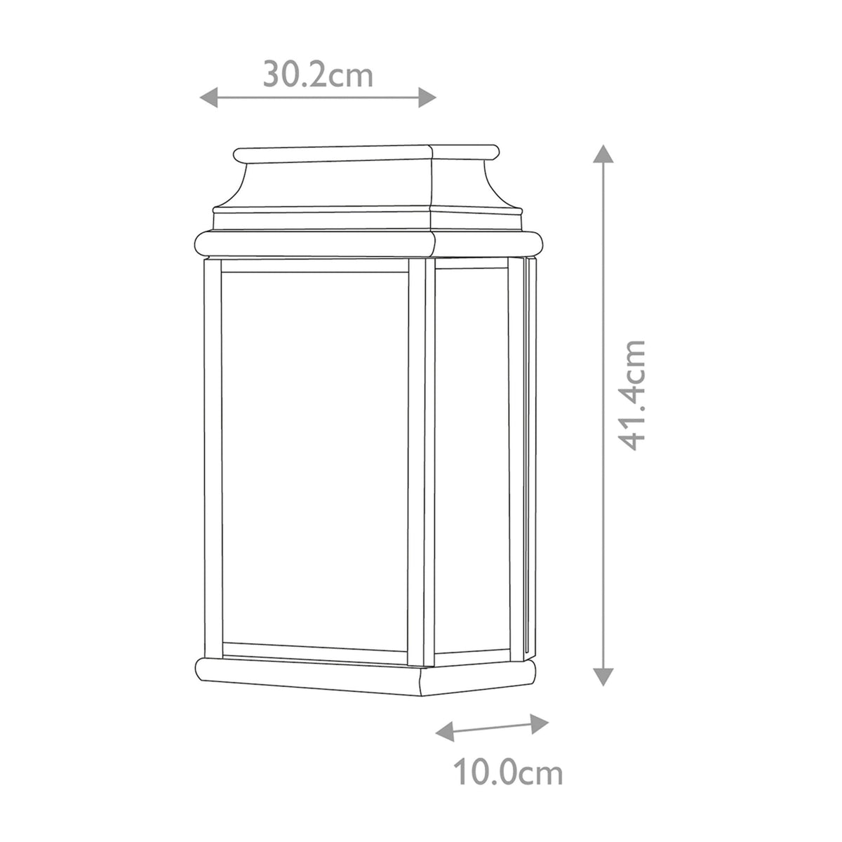St Martins Solid Brass Large Outdoor Wall Lantern