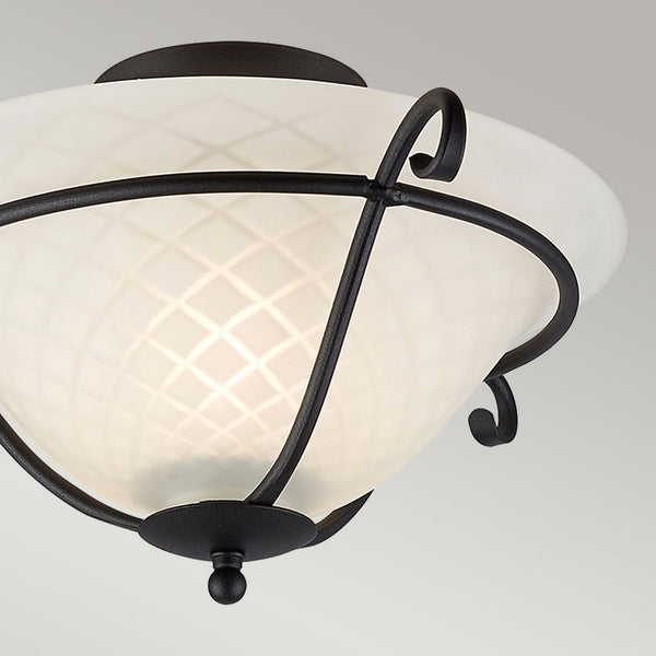 Torchiere Flush Ceiling Light