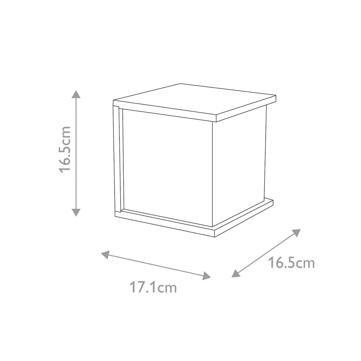 Torsten Square Wall Fitting in Graphite