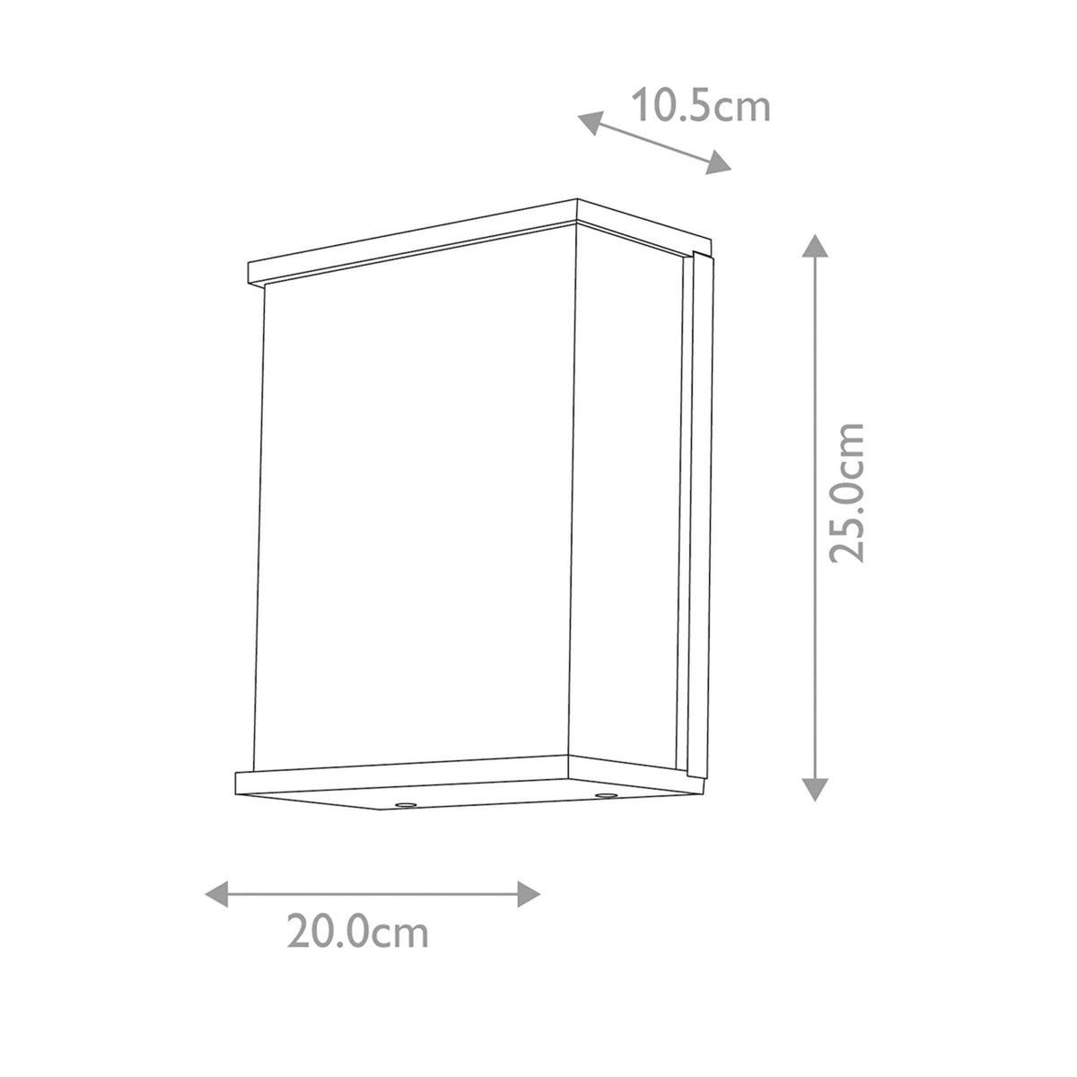 Torsten Tall Wall Light in Graphite
