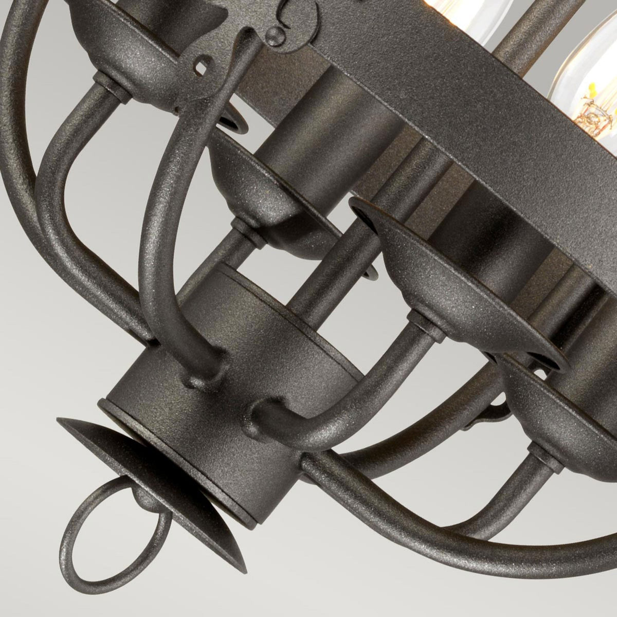 Windsor Four Light Pendant Chandelier in Graphite