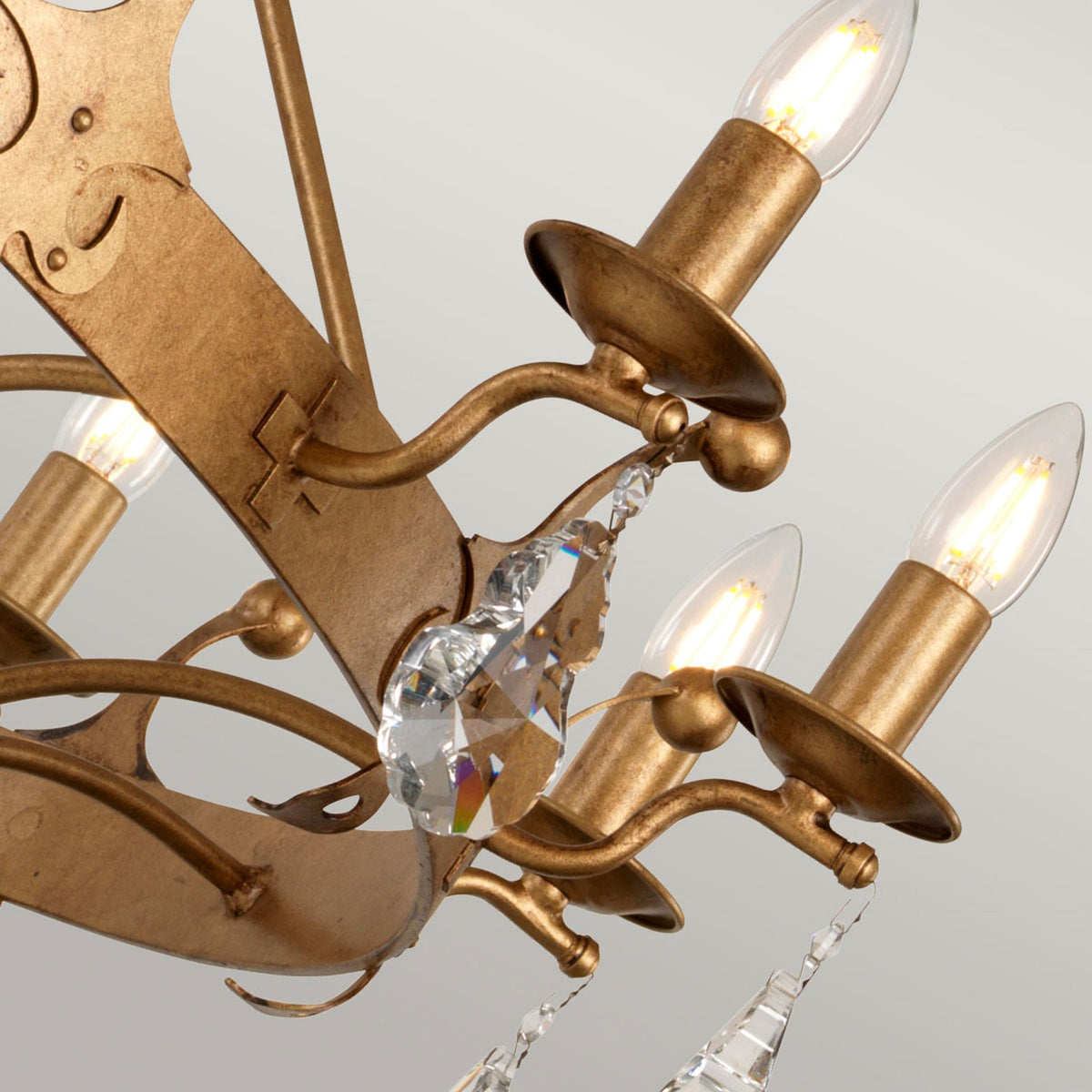 Windsor Twelve Light Chandelier in Gold Patina