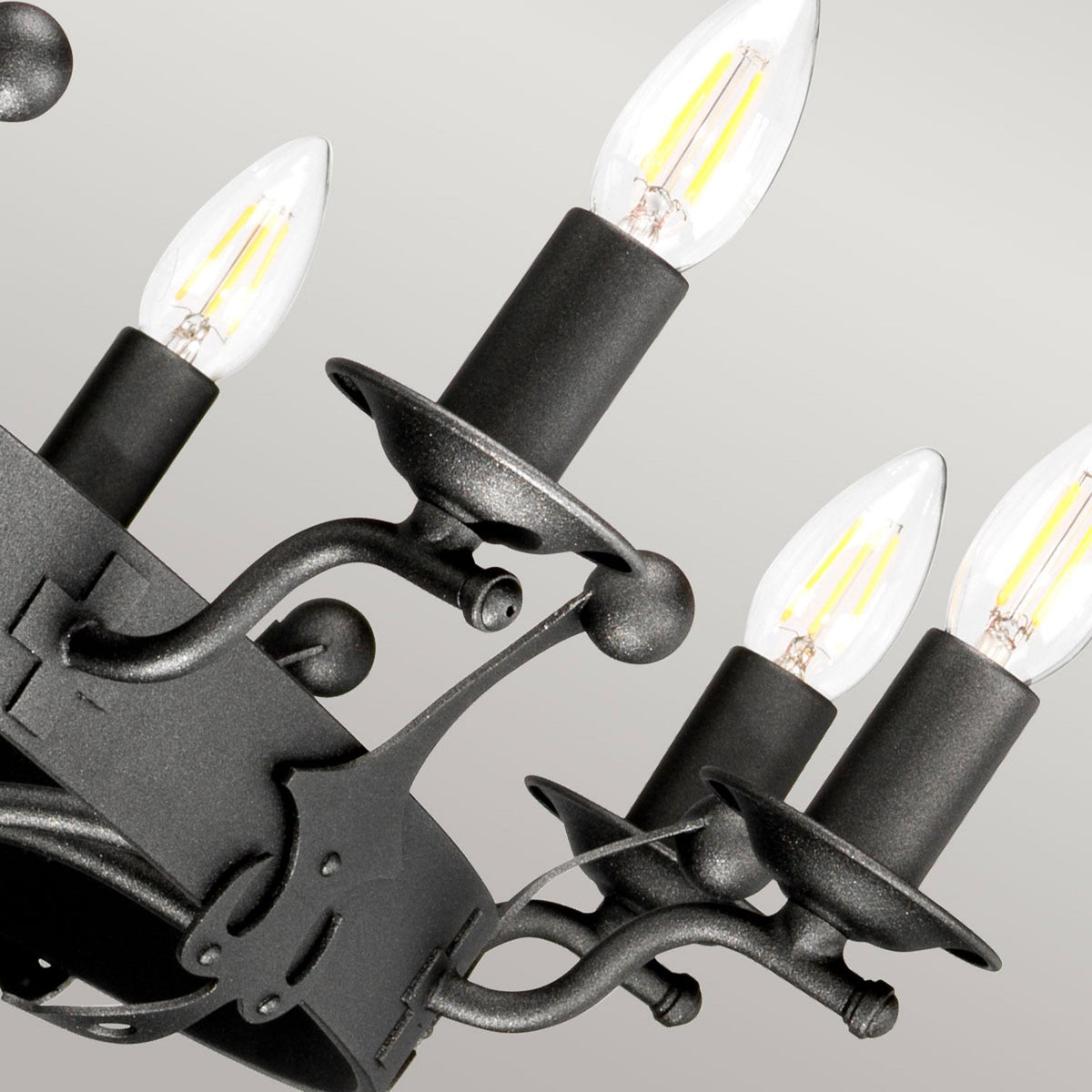 Windsor Twelve Light Chandelier in Graphite