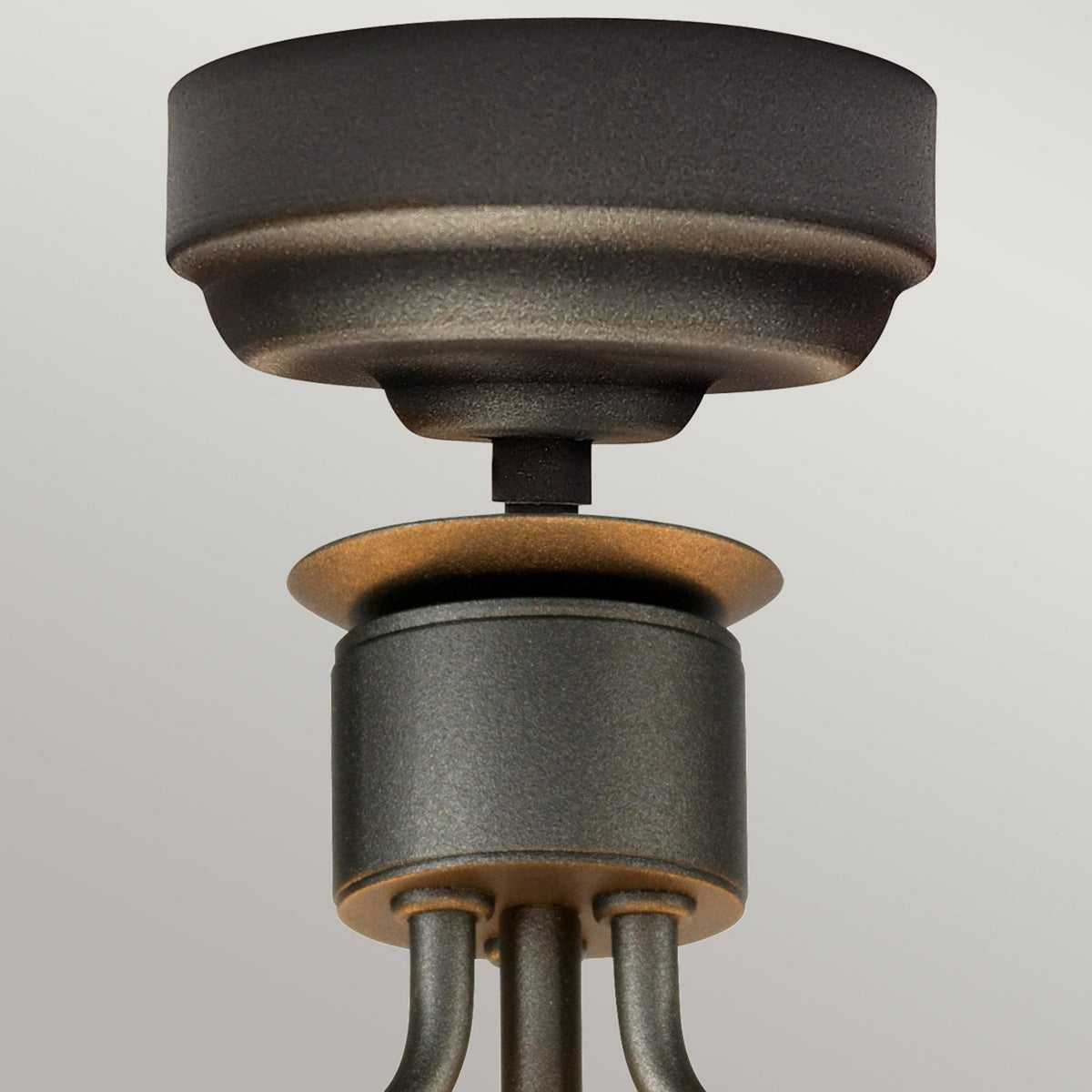 Windsor Three Light Semi-Flush Pendant in Graphite