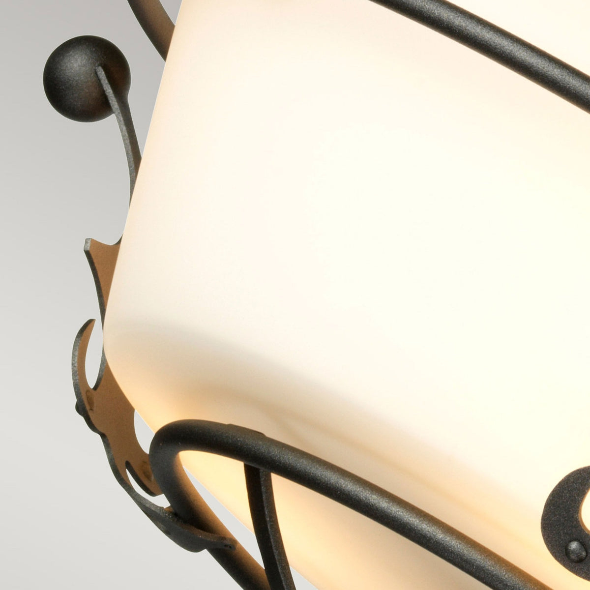 Windsor Three Light Semi-Flush Pendant in Graphite