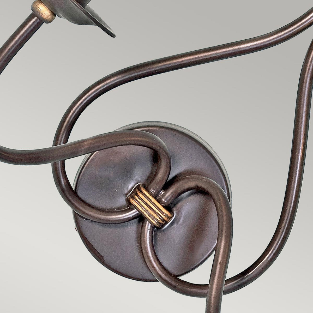 Windermere Twin Wall Light in Rust & Gold Patina
