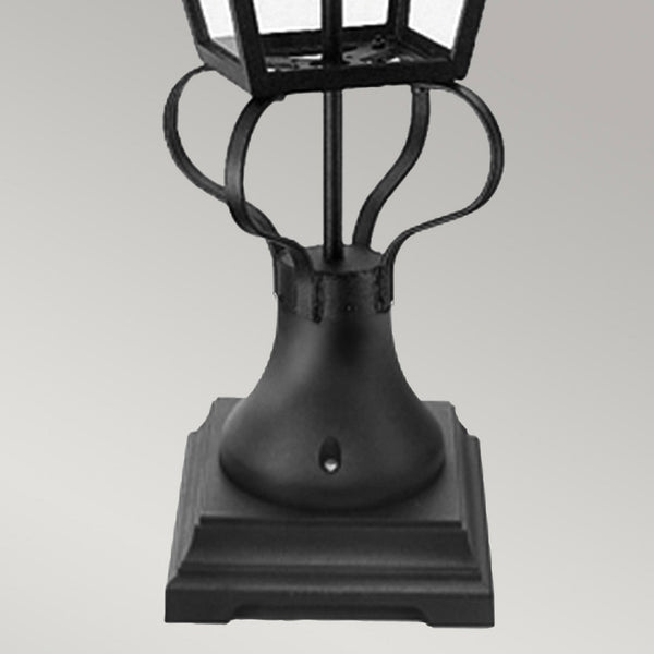 Wilmslow Pedestal Lantern in Black