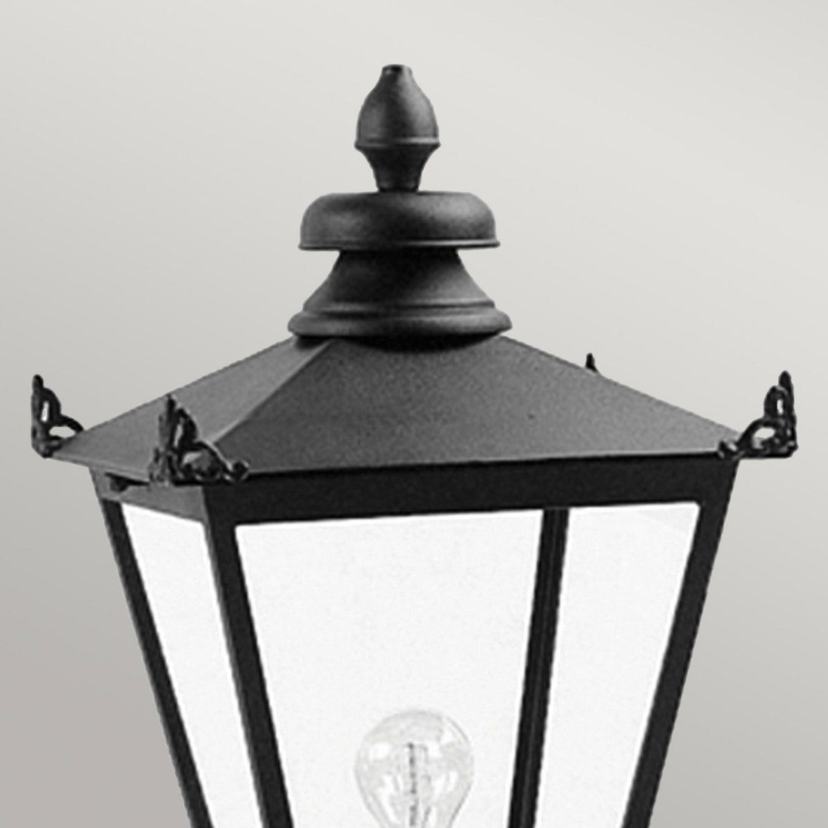 Wilmslow Pedestal Lantern in Black