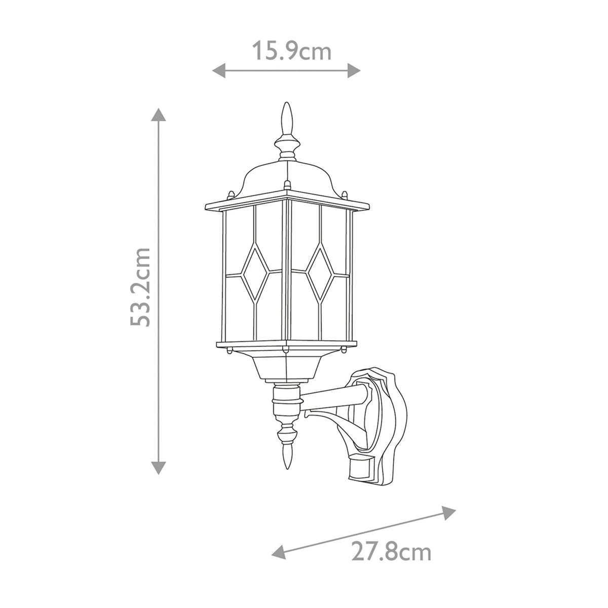 Wexford Outdoor PIR Wall Lantern