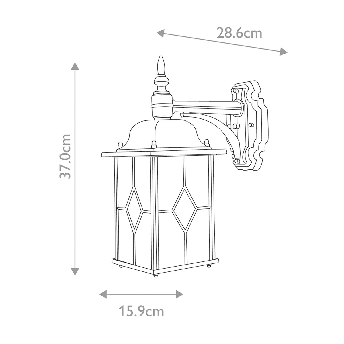 Wexford Outdoor Down Wall Lantern