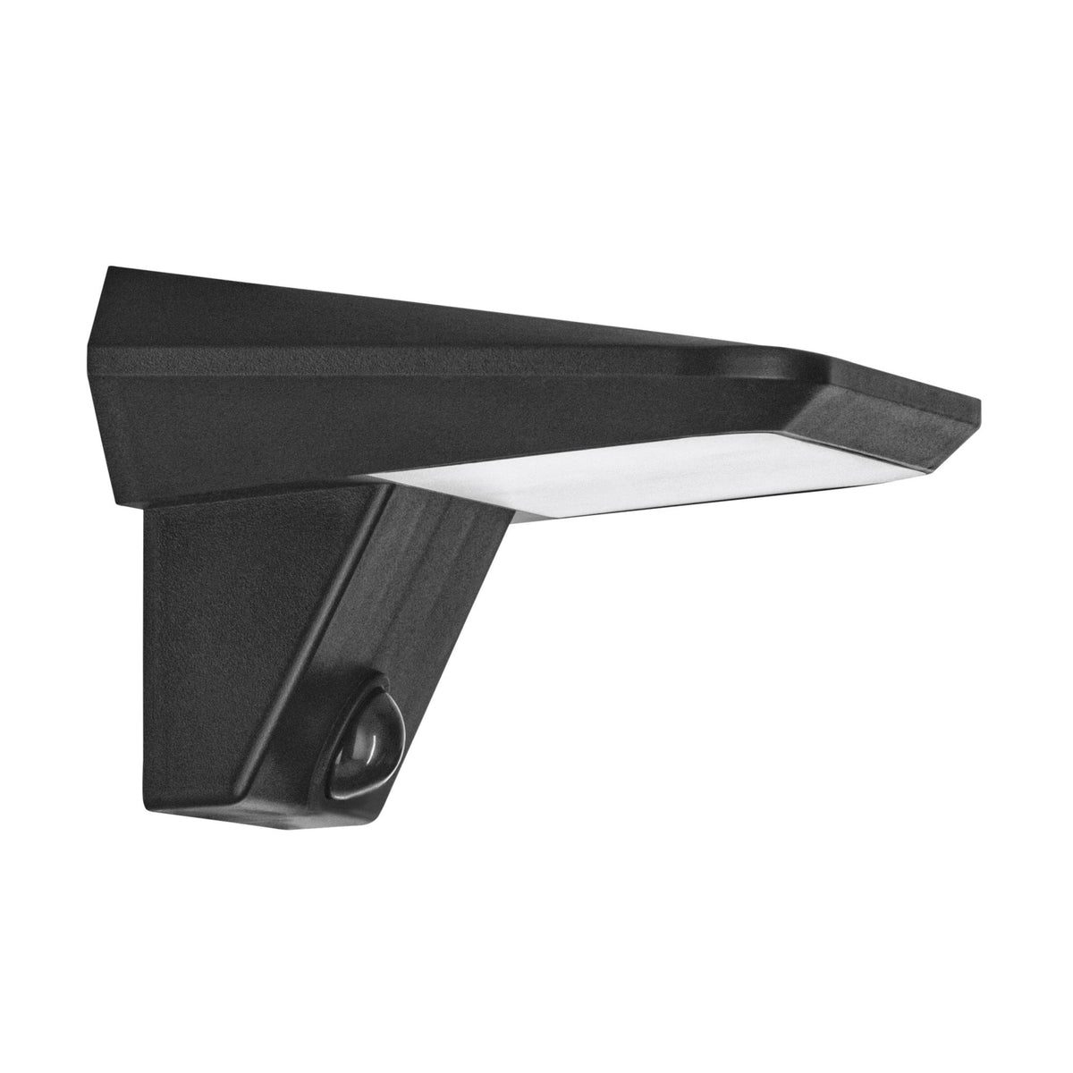 Porrassa Solar PIR Motion Sensor Outdoor LED Light in Black