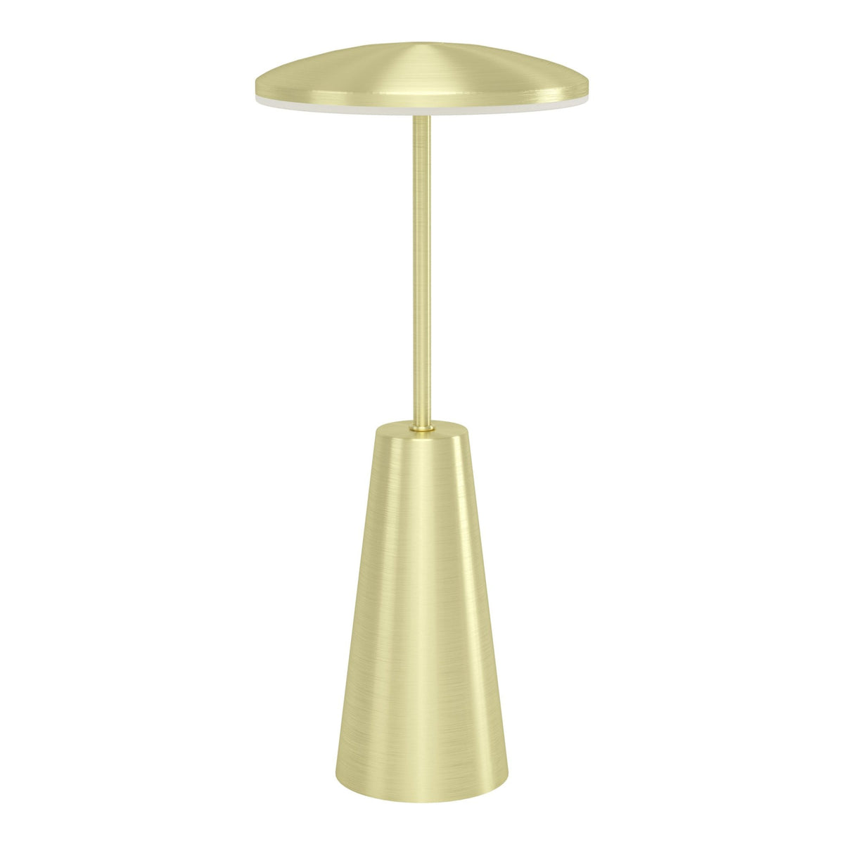 Piccola Battery Operated Rechargeable Dimmable CCT LED Table Light in Brushed Brass