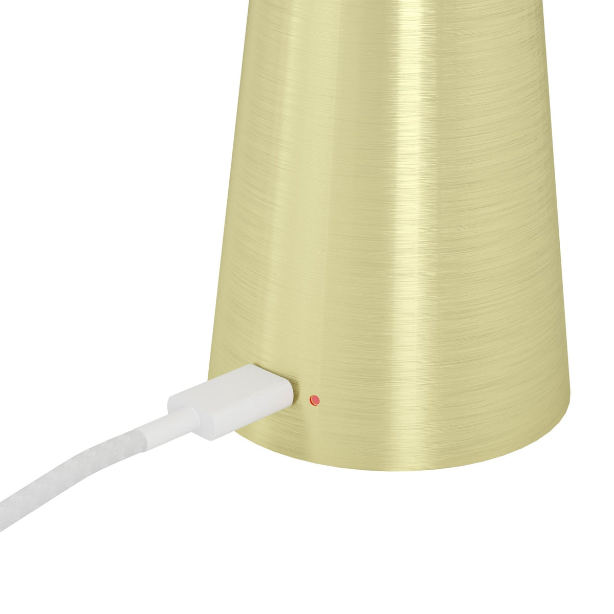 Piccola Battery Operated Rechargeable Dimmable CCT LED Table Light in Brushed Brass