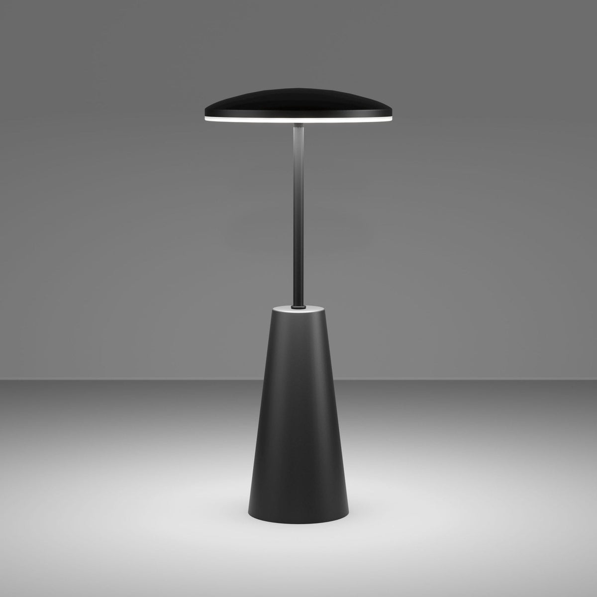 Piccola Battery Operated Rechargeable Dimmable CCT LED Table Light in Black